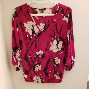 Dynamite XS floral blouse red/rose